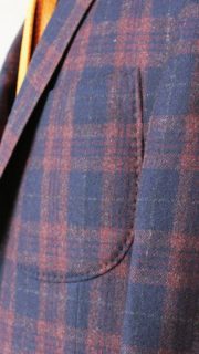 Blue and Dark Red Sport Coat