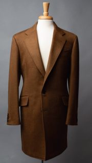 Brown Leather Overcoat