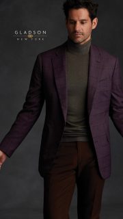 Purple Plaid Coat